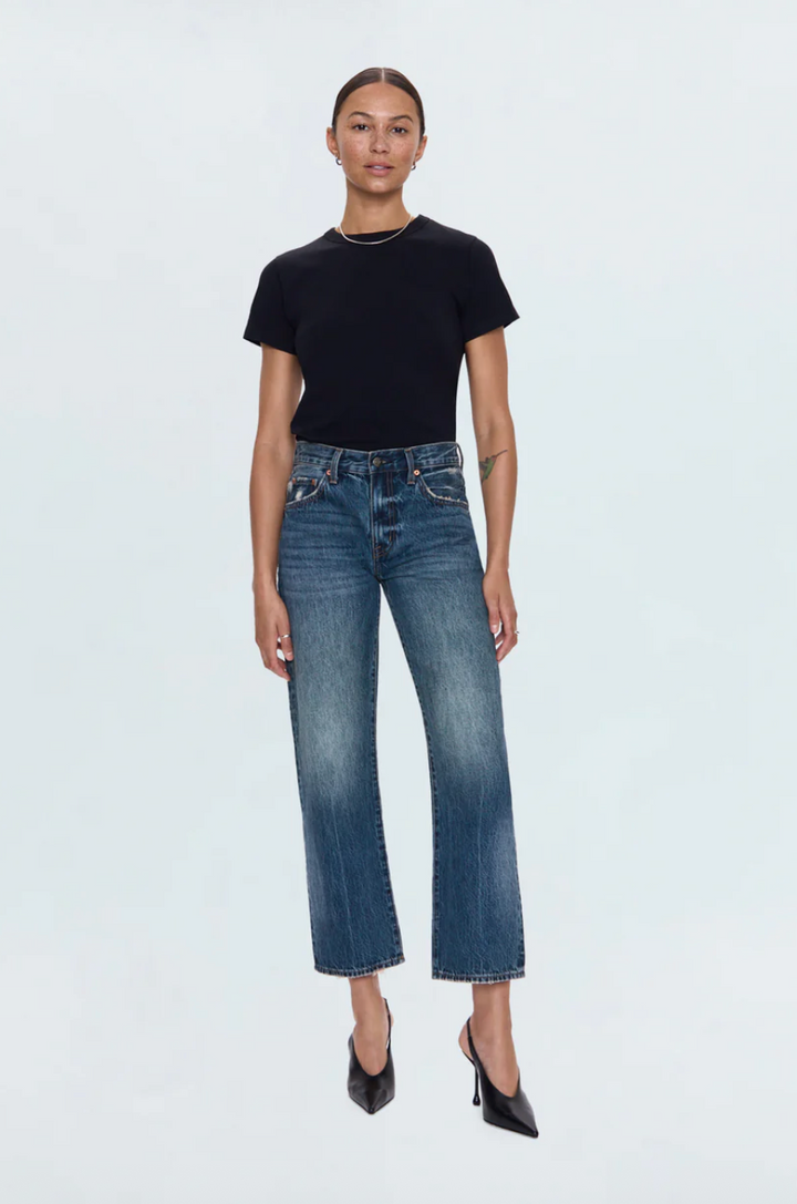 Lexi Mid Rise Bowed Straight in Artisan