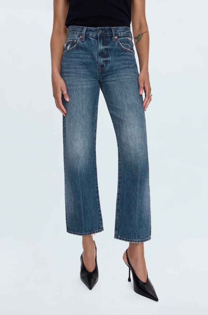 Lexi Mid Rise Bowed Straight in Artisan