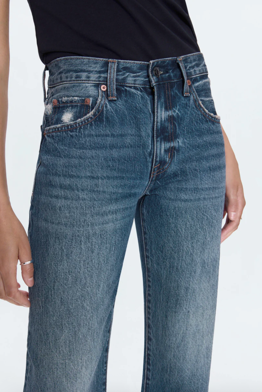 Lexi Mid Rise Bowed Straight in Artisan