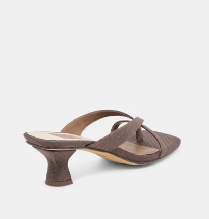 Brevel Heels Chocolate Raffia