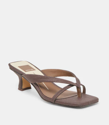 Brevel Heels Chocolate Raffia