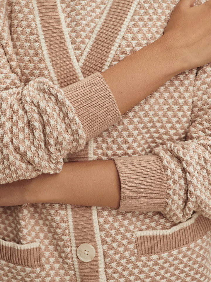Tarran Stitch Knit Cardigan