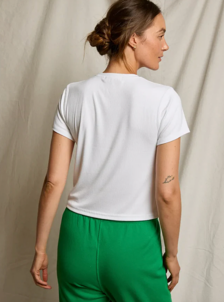 Fitz Viscose Tee White