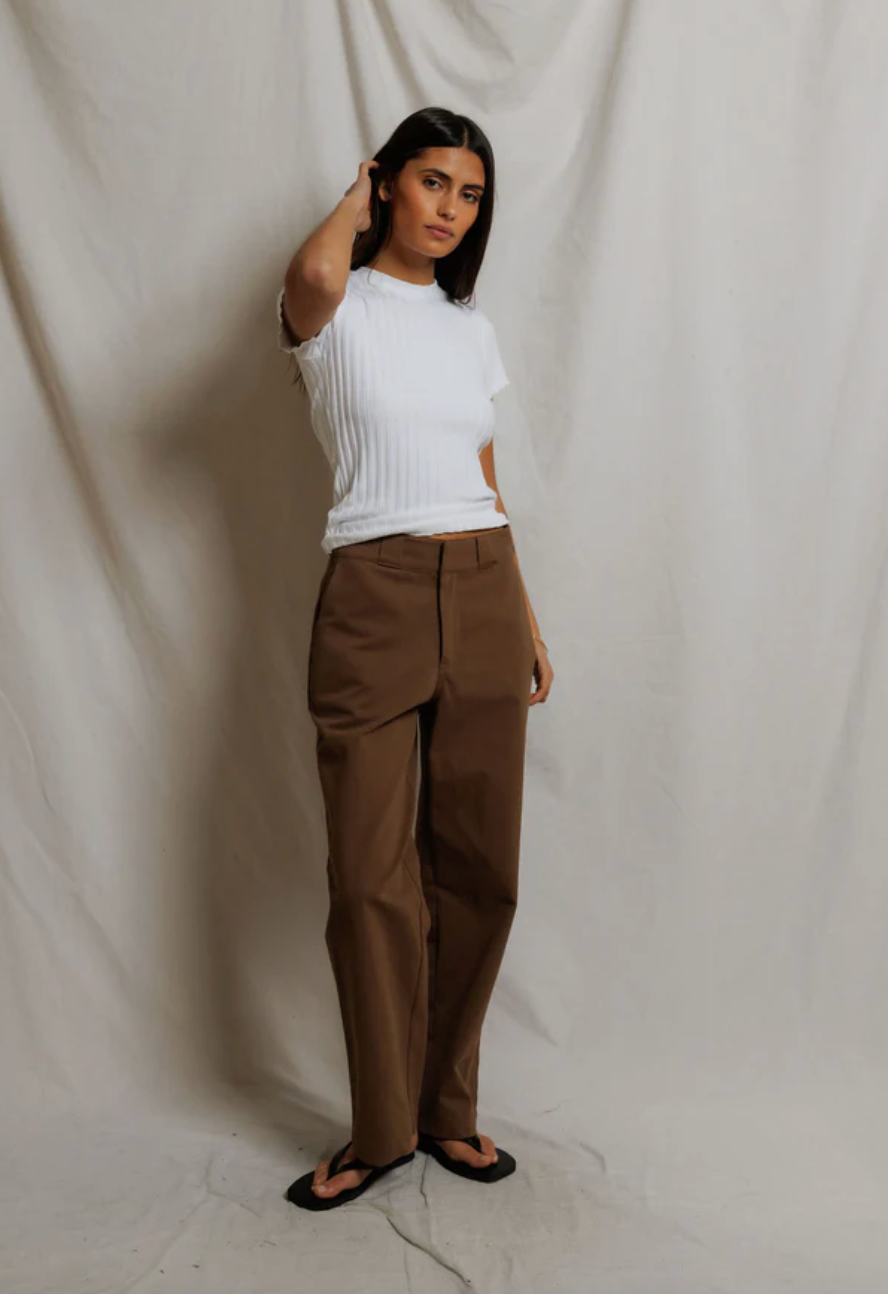 Poorboy Cap Sleeve Crew White