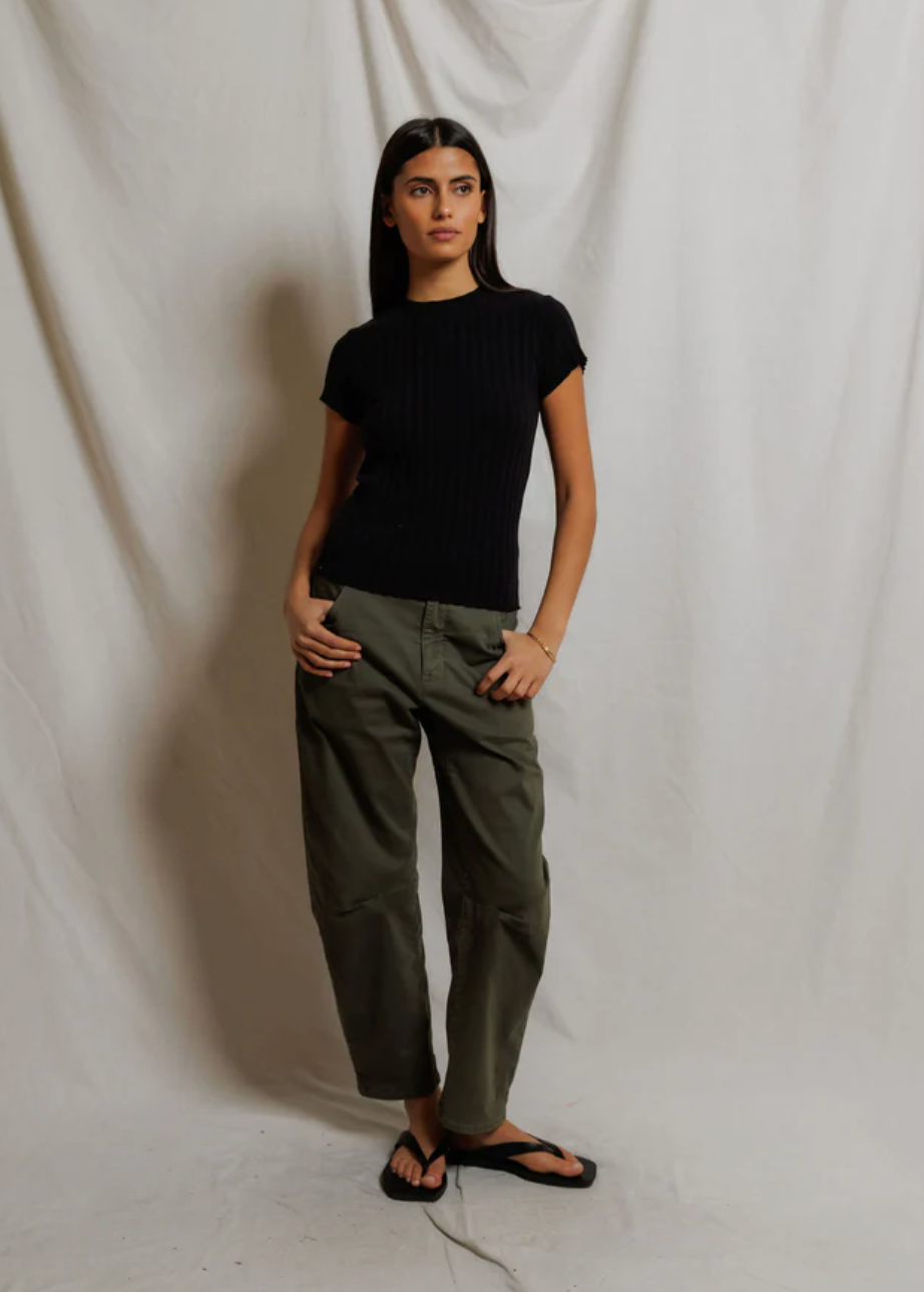 Poorboy Cap Sleeve Crew True Black