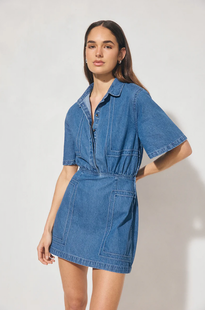 Indigo Denim Mini Dress