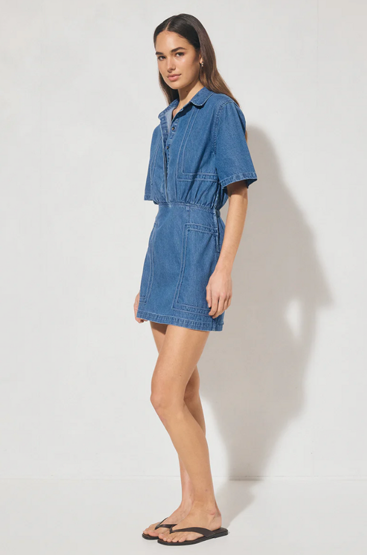 Indigo Denim Mini Dress