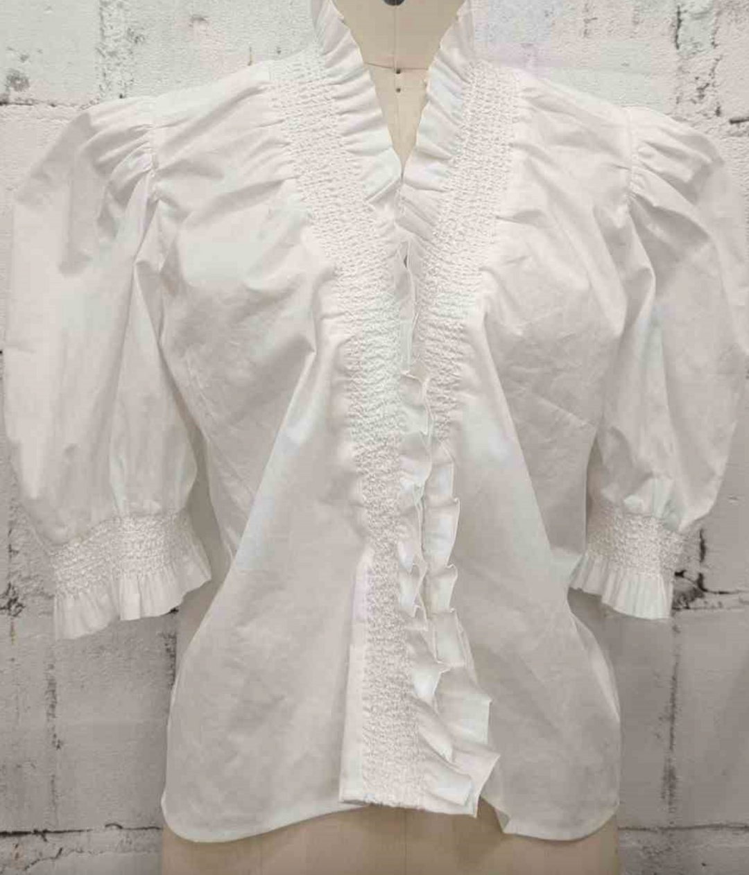 Arabella Top White Poplin
