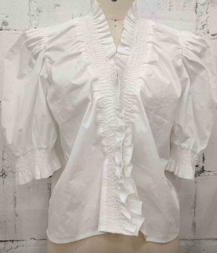 Arabella Top White Poplin