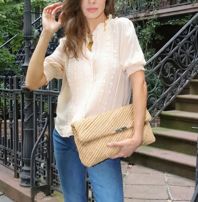 Embrace Clutch Beige