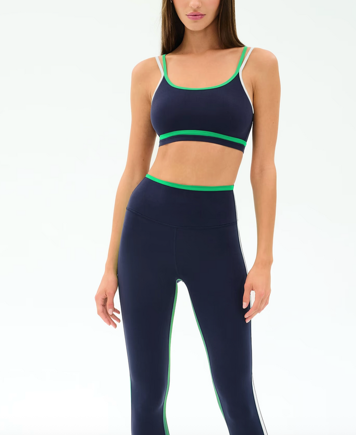 Eva Rigor Double Strap Bra Indigo/Spearmint