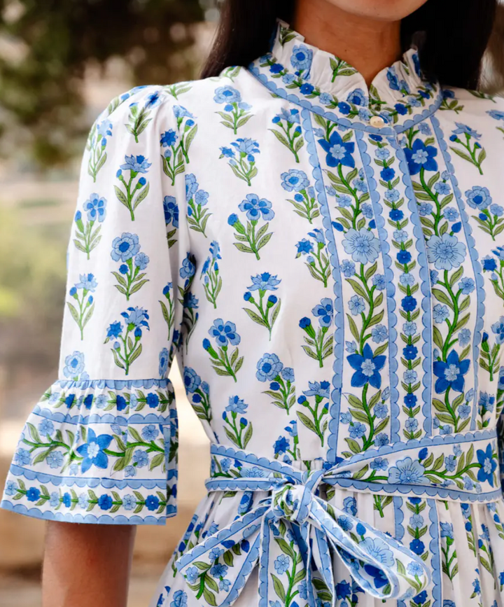 Gemma Mini Dress Lapis Meadow