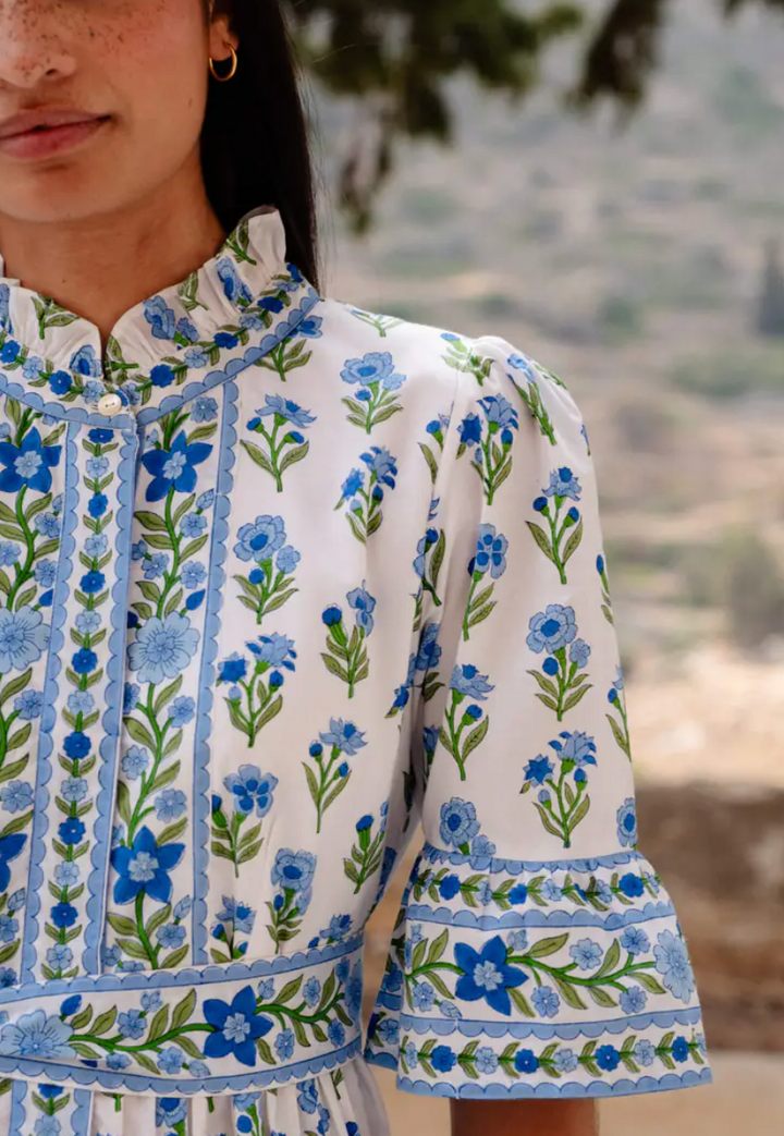 Gemma Mini Dress Lapis Meadow
