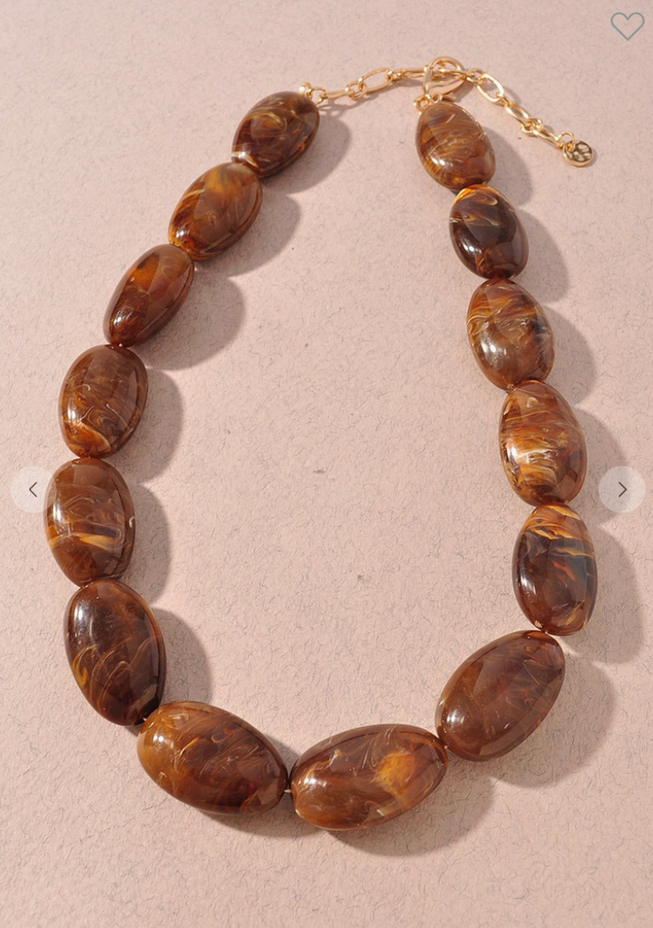 Ava Necklace Dark Brown *Raleigh*