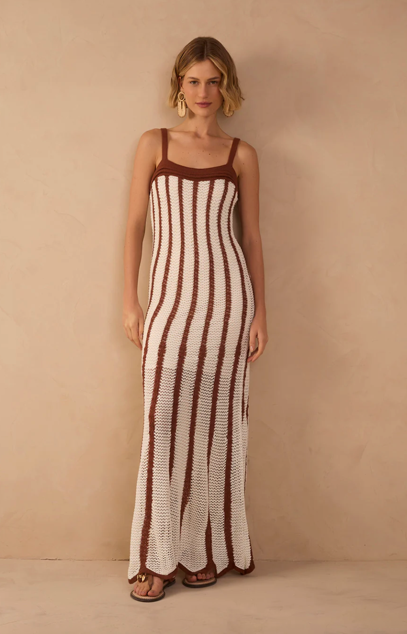 Cacao Knit Maxi Dress