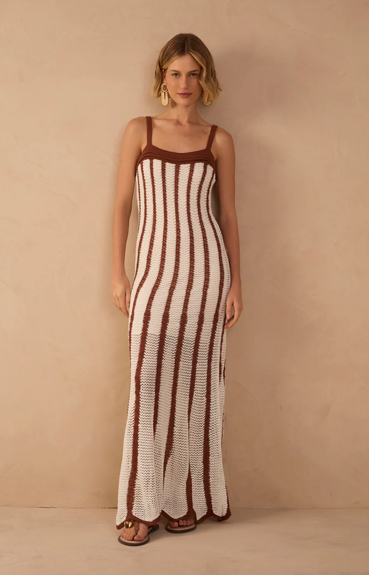 Cacao Knit Maxi Dress