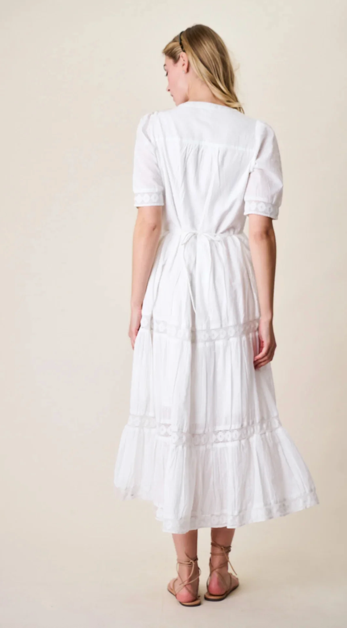 Eve Dress White Dobby