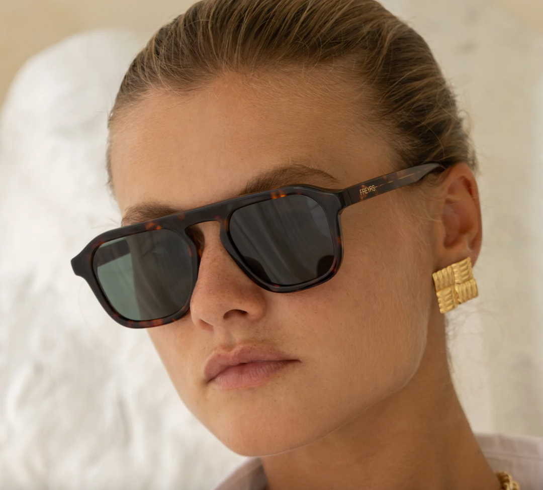 Addison Aviator Sunglasses Tortoise