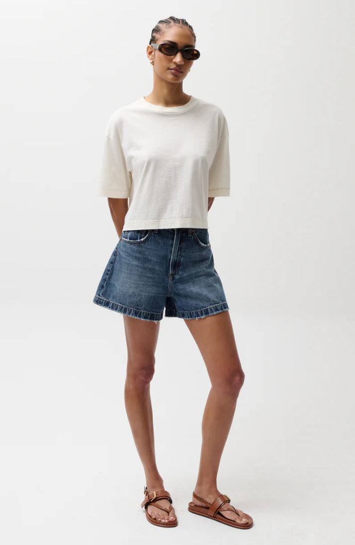 Saige Denim Short Wishbone