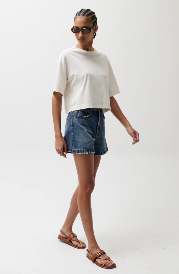 Saige Denim Short Wishbone