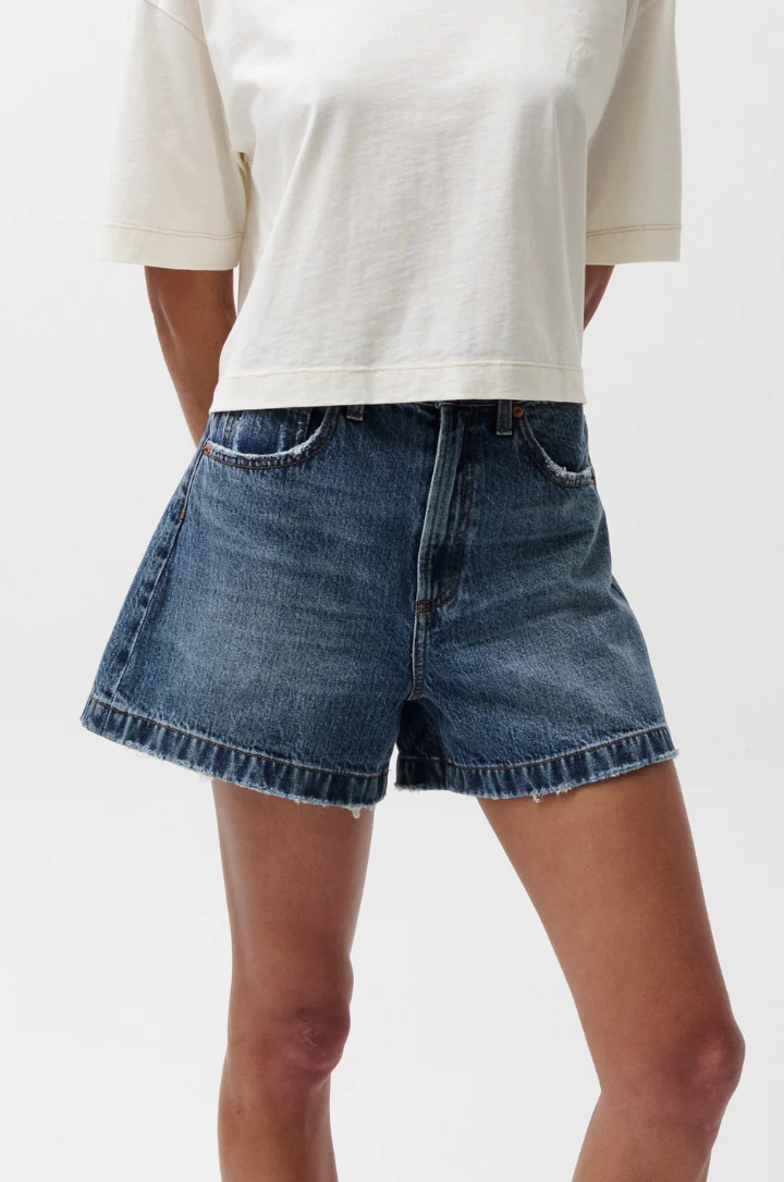 Saige Denim Short Wishbone