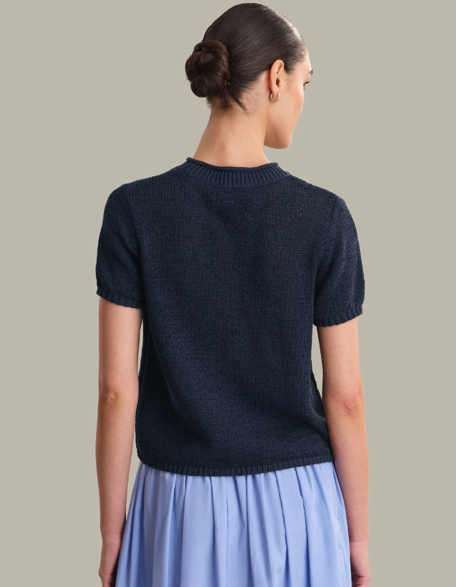 Terri Rolled Edge Sweater Tee
