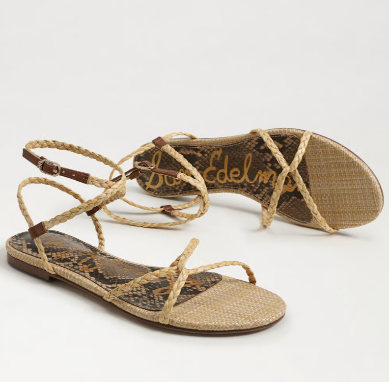Ellina Sandal Natural Raffia