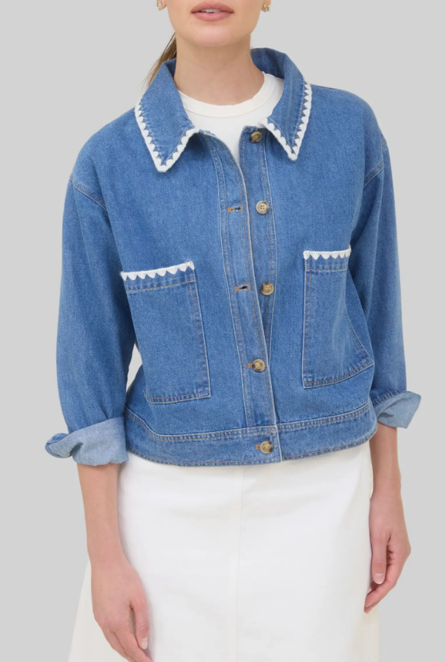Cross Stitch Denim Jacket