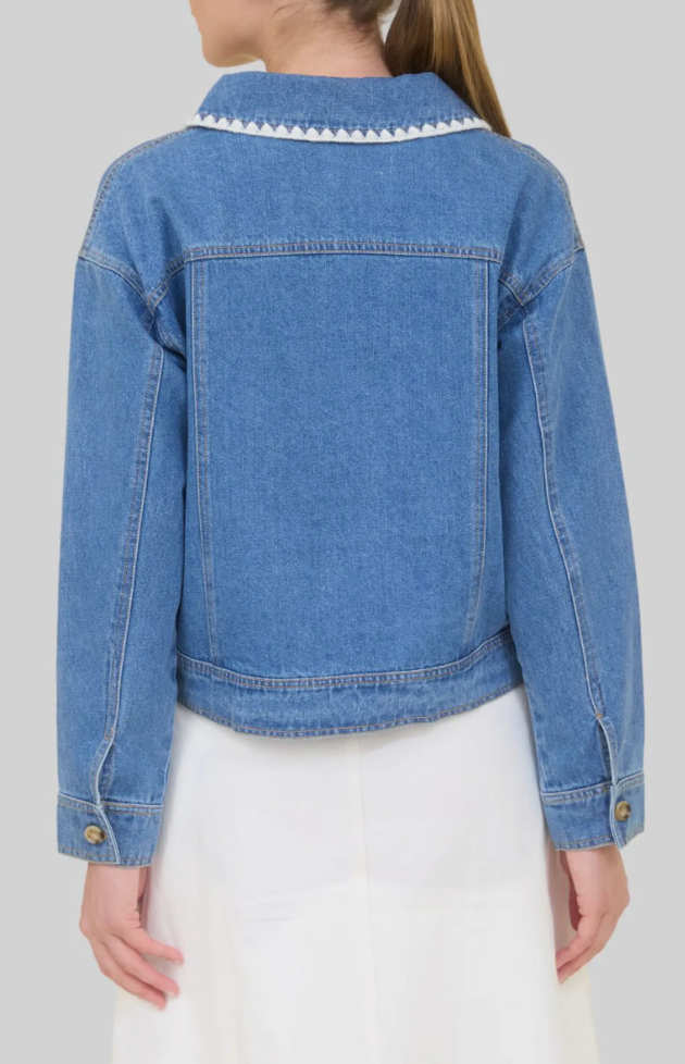 Cross Stitch Denim Jacket
