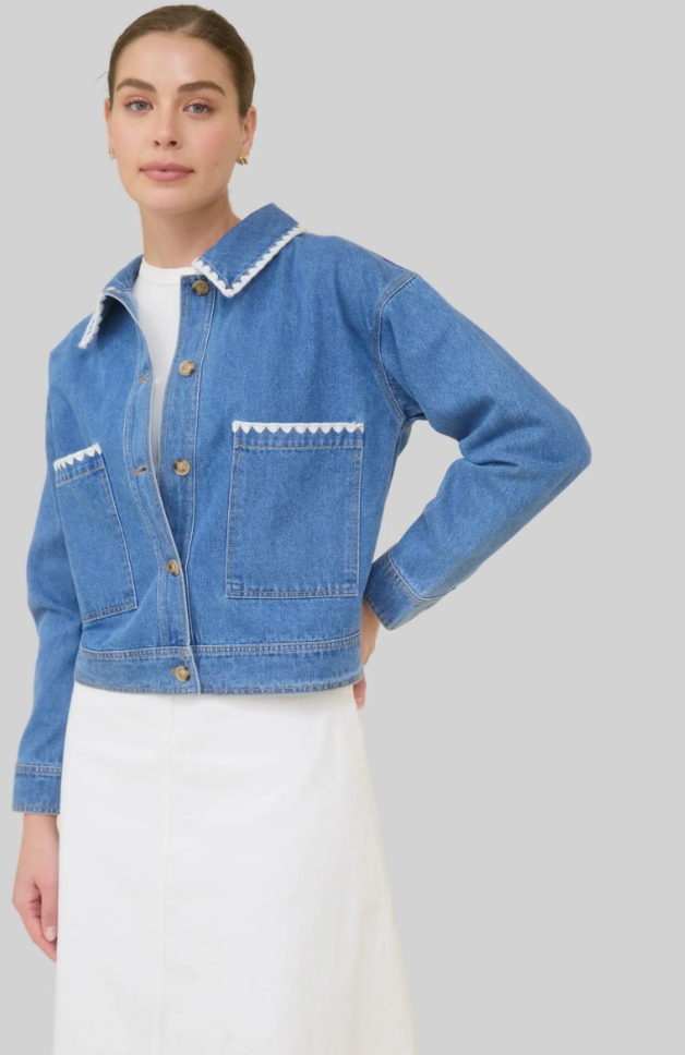 Cross Stitch Denim Jacket