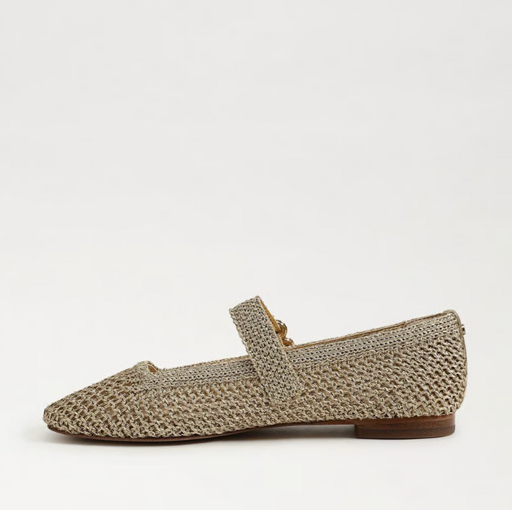 Michaela Knit Flat Amber Gold