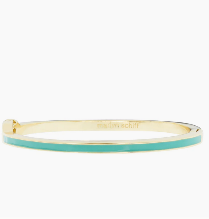 Minnie Enamel Bangle Seafoam