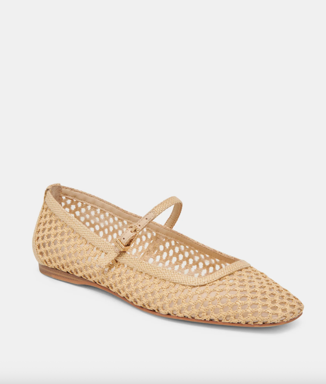 Reyes Ballet Flats Light Raffia