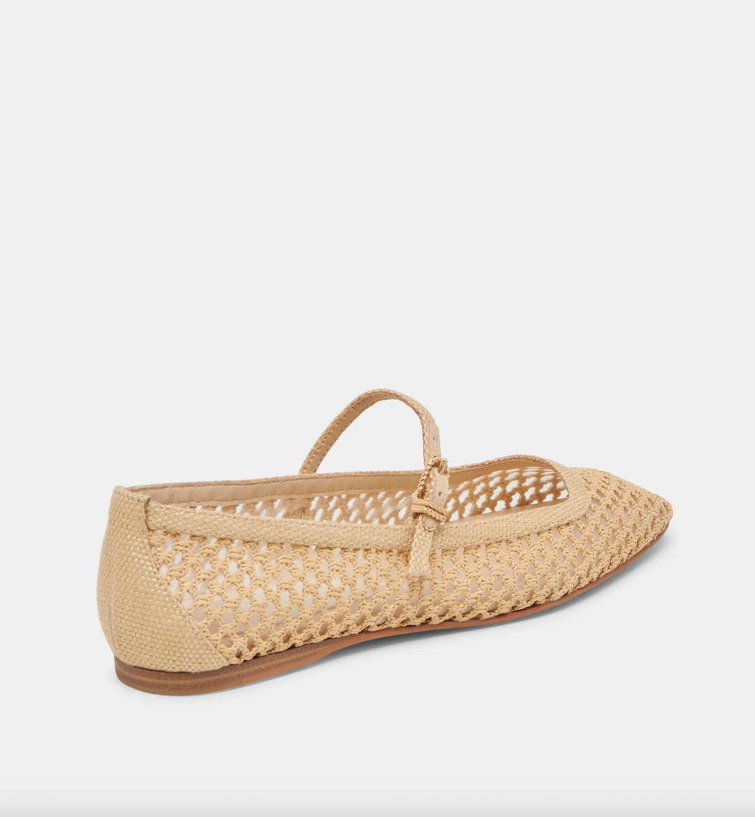 Reyes Ballet Flats Light Raffia