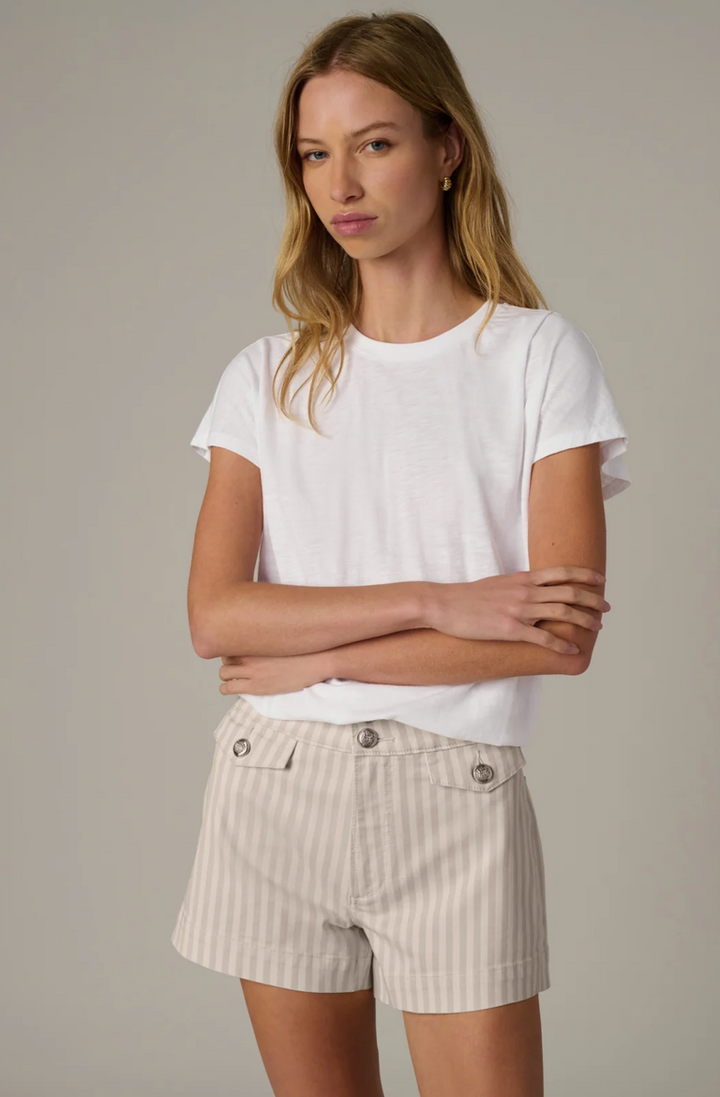 The Ellia Short Natural Stripe