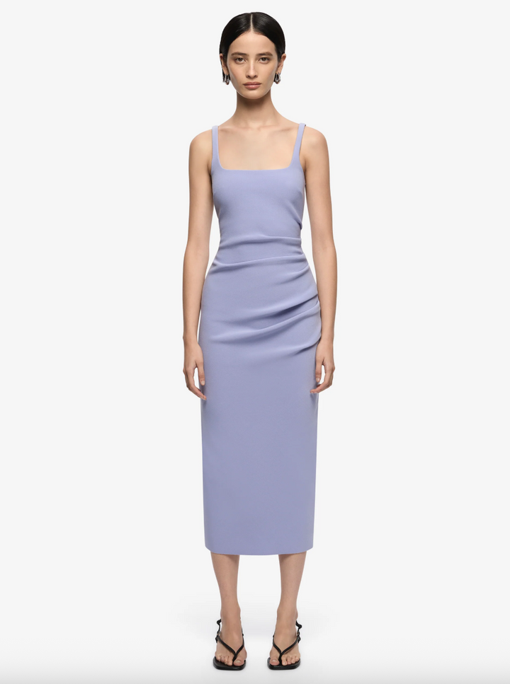 Karina Tuck Midi Dress Periwinkle