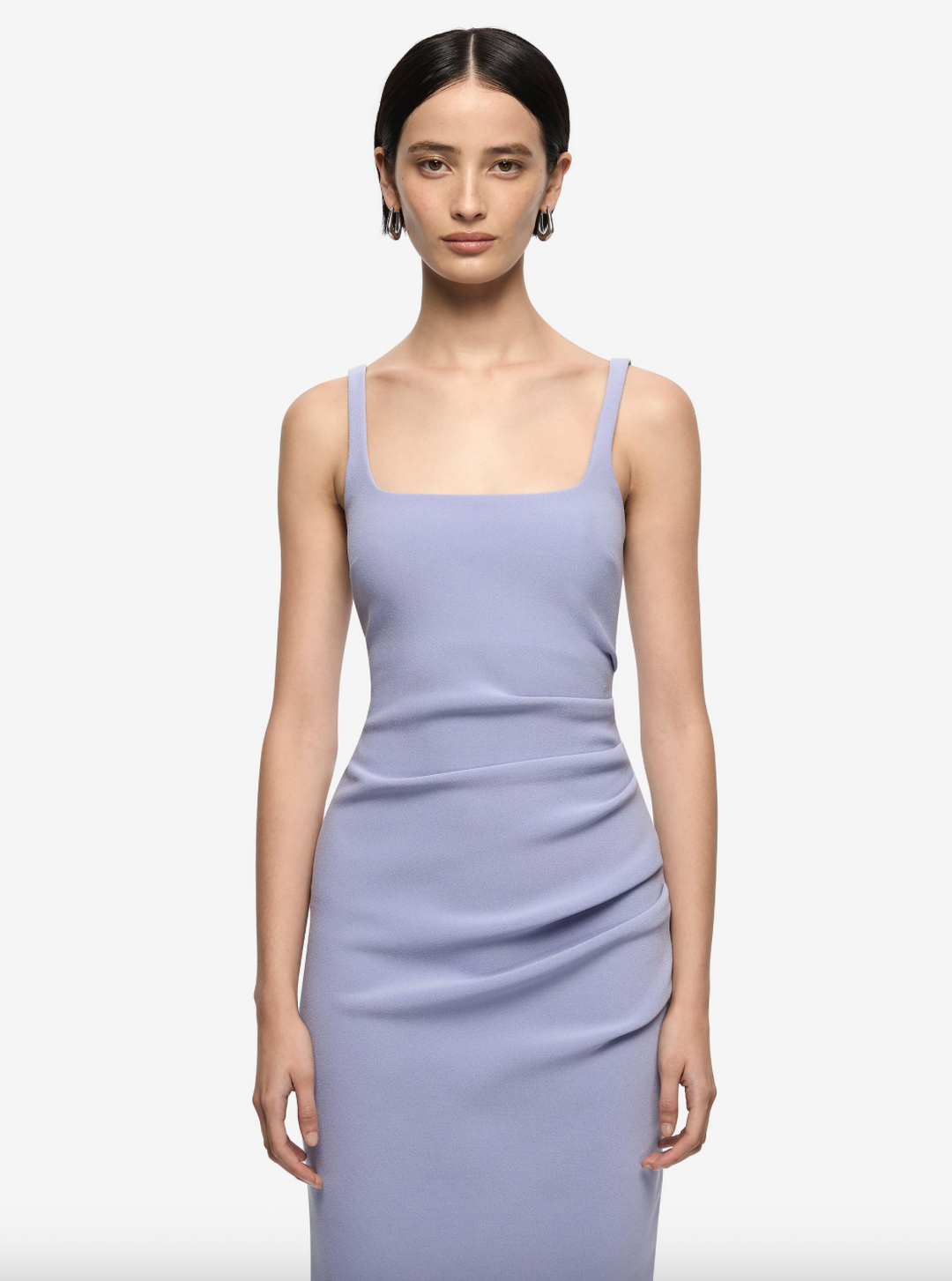 Karina Tuck Midi Dress Periwinkle – Blended Shoes + Apparel