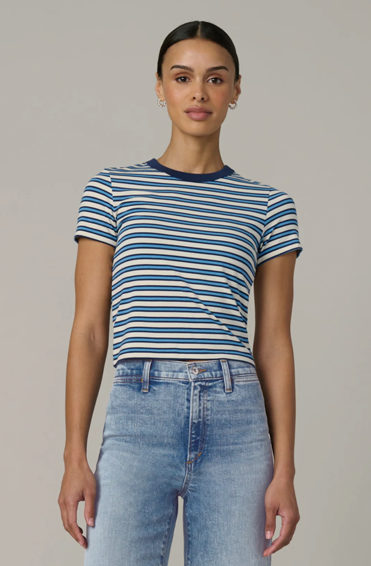 The Baby Tee Azure Stripe