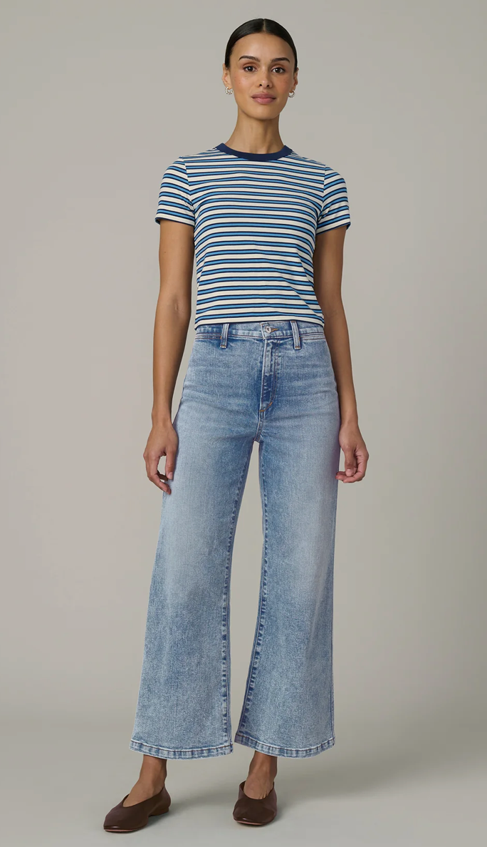The Baby Tee Azure Stripe