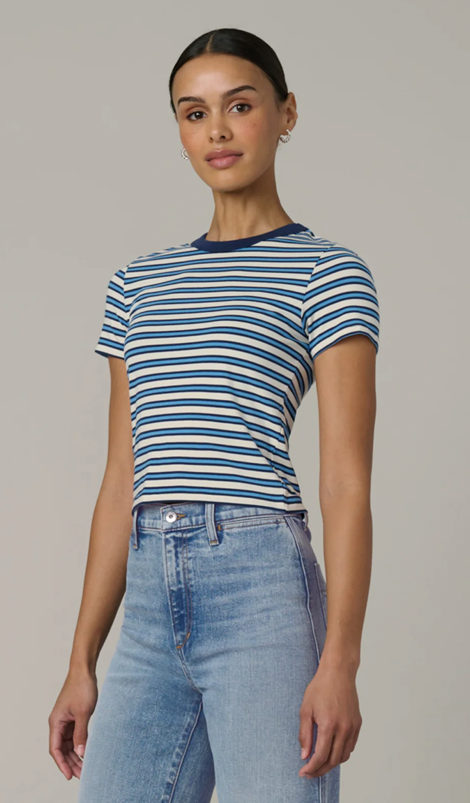 The Baby Tee Azure Stripe