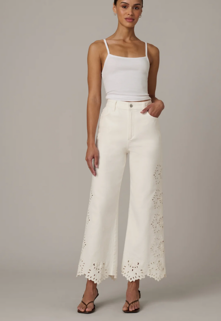 The Mia Ankle Ecru Broderie