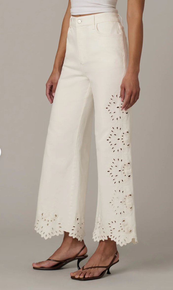The Mia Ankle Ecru Broderie