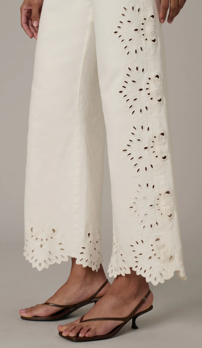 The Mia Ankle Ecru Broderie