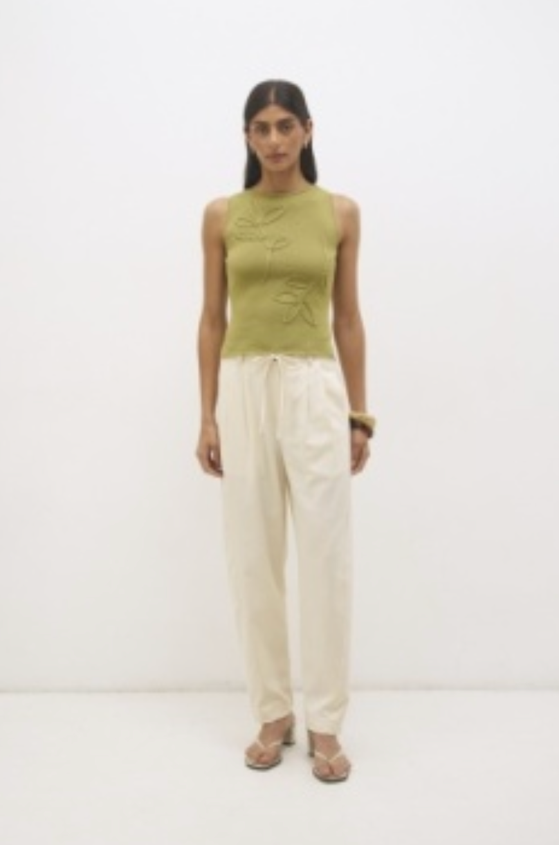 Yasmin Knit Tank Olive