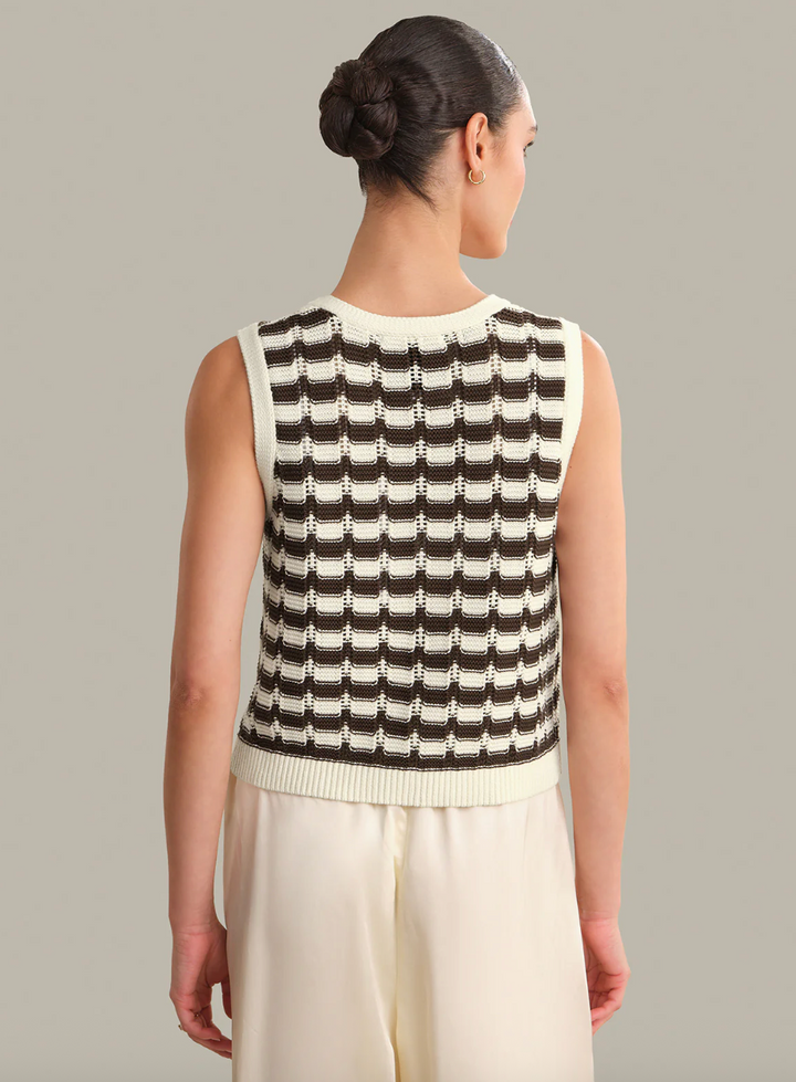 Isla Striped Vest Chalk Combo