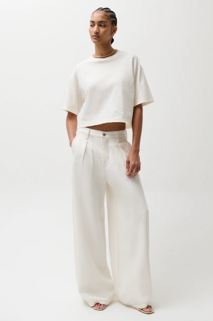 Delphine Pleated Denim