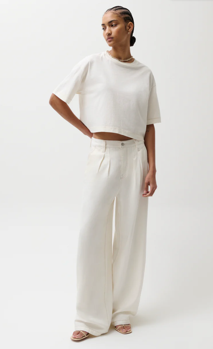 Delphine Pleated Denim