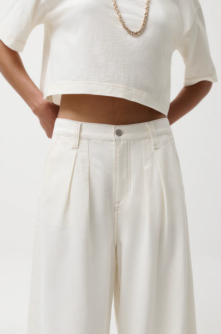 Delphine Pleated Denim
