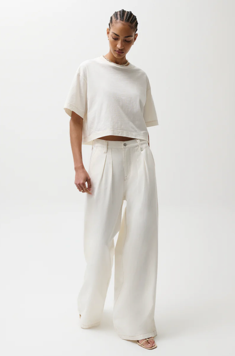 Delphine Pleated Denim