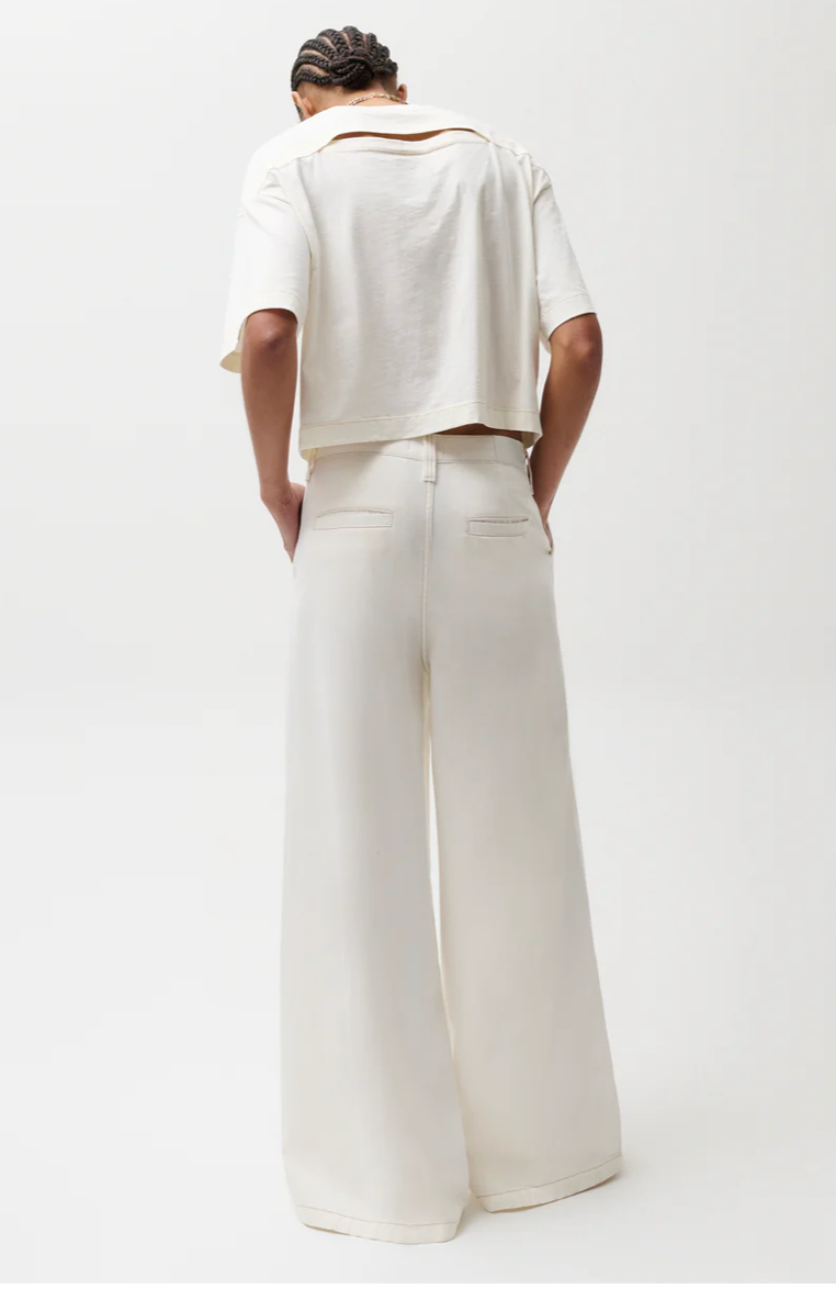 Delphine Pleated Denim